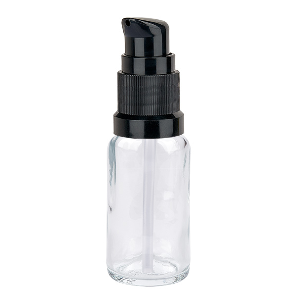 Frasco bomba 20ml negro tapón estándar ClearLine UT18/20 Frasco bomba 20ml negro tapón estándar ClearLine UT18/20