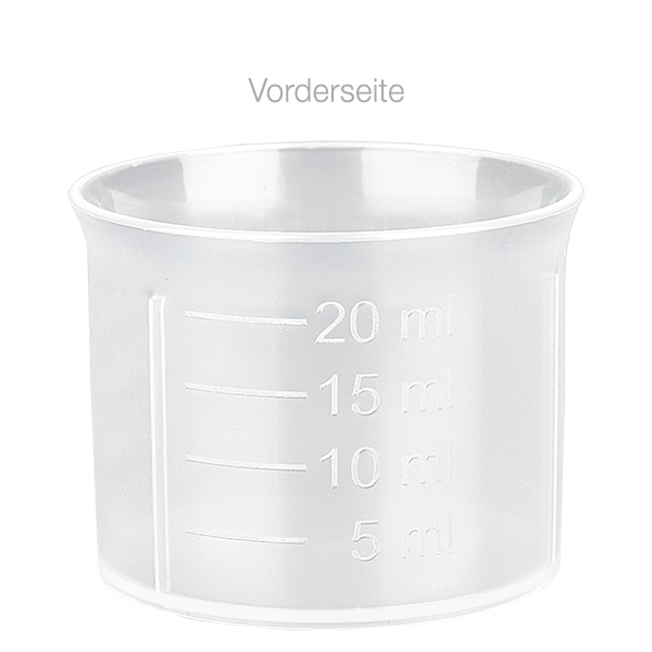 Vaso dosificador transparente de 20 ml con escala ApoGlas Vaso dosificador transparente de 20 ml con escala ApoGlas