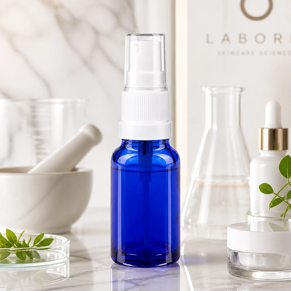 Frasco pulverizador de 10 ml con rosca STD UT18-10 para aplicaciones cosméticas profesionales