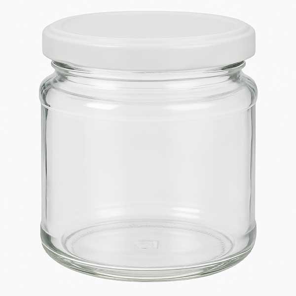 Tarro redondo de 212ml con tapa BasicSeal blanco UNiTWIST