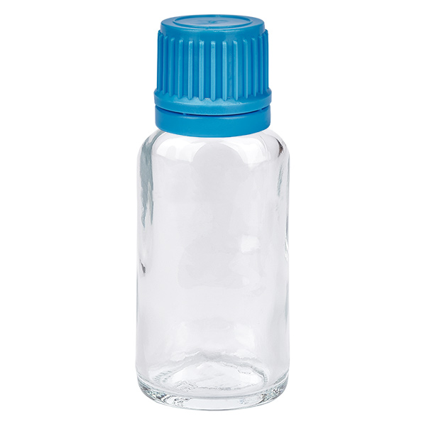 Frasco 20ml 11mm tapón rosca azul ClearLine UT18/20 Frasco 20ml 11mm tapón rosca azul ClearLine UT18/20