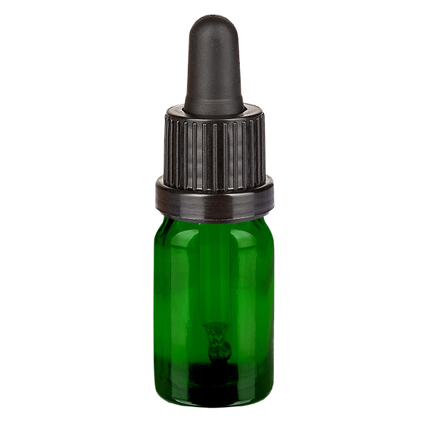 Frasco pipeta 5ml cierre inviolable negro GreenLine UT18/5 Frasco pipeta 5ml cierre inviolable negro GreenLine UT18/5