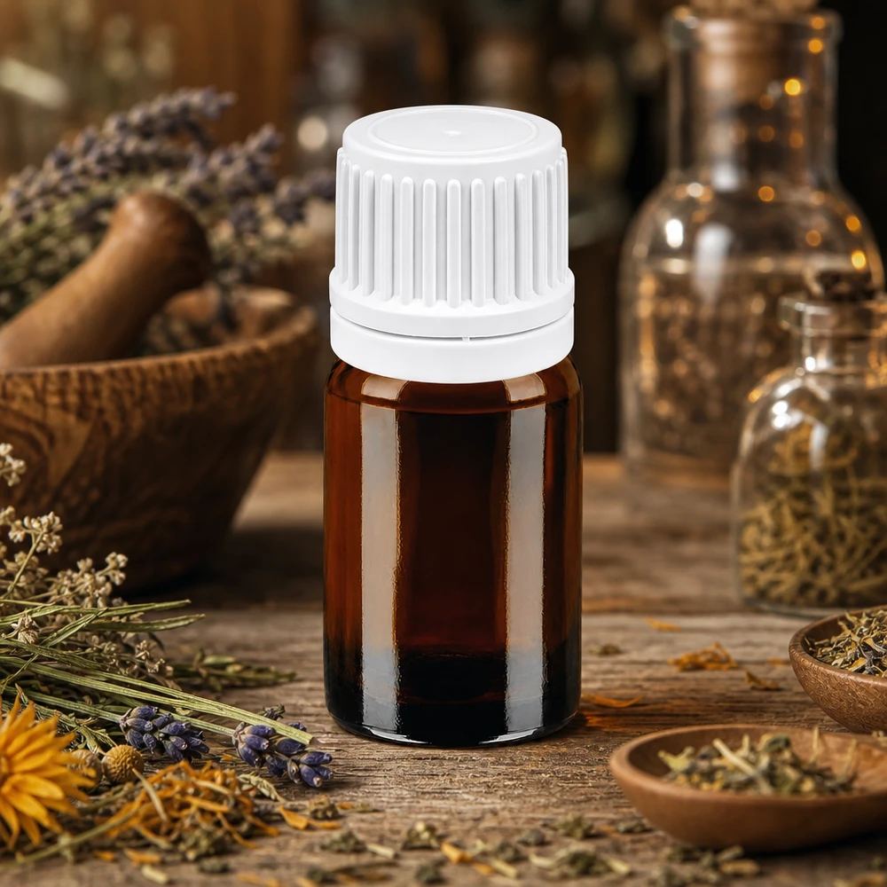 Frasco cuentagotas profesional BrownLine de 5 ml con protección UV para laboratorios y farmacias