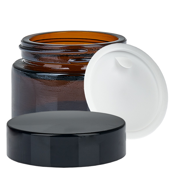 Tarro de cristal marrón de 30 ml con tapa insertable UNiTWIST Tarro de cristal marrón de 30 ml con tapa insertable UNiTWIST