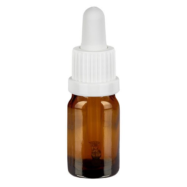 Frasco pipeta 5ml cierre inviolable blanco BrownLine UT18/5