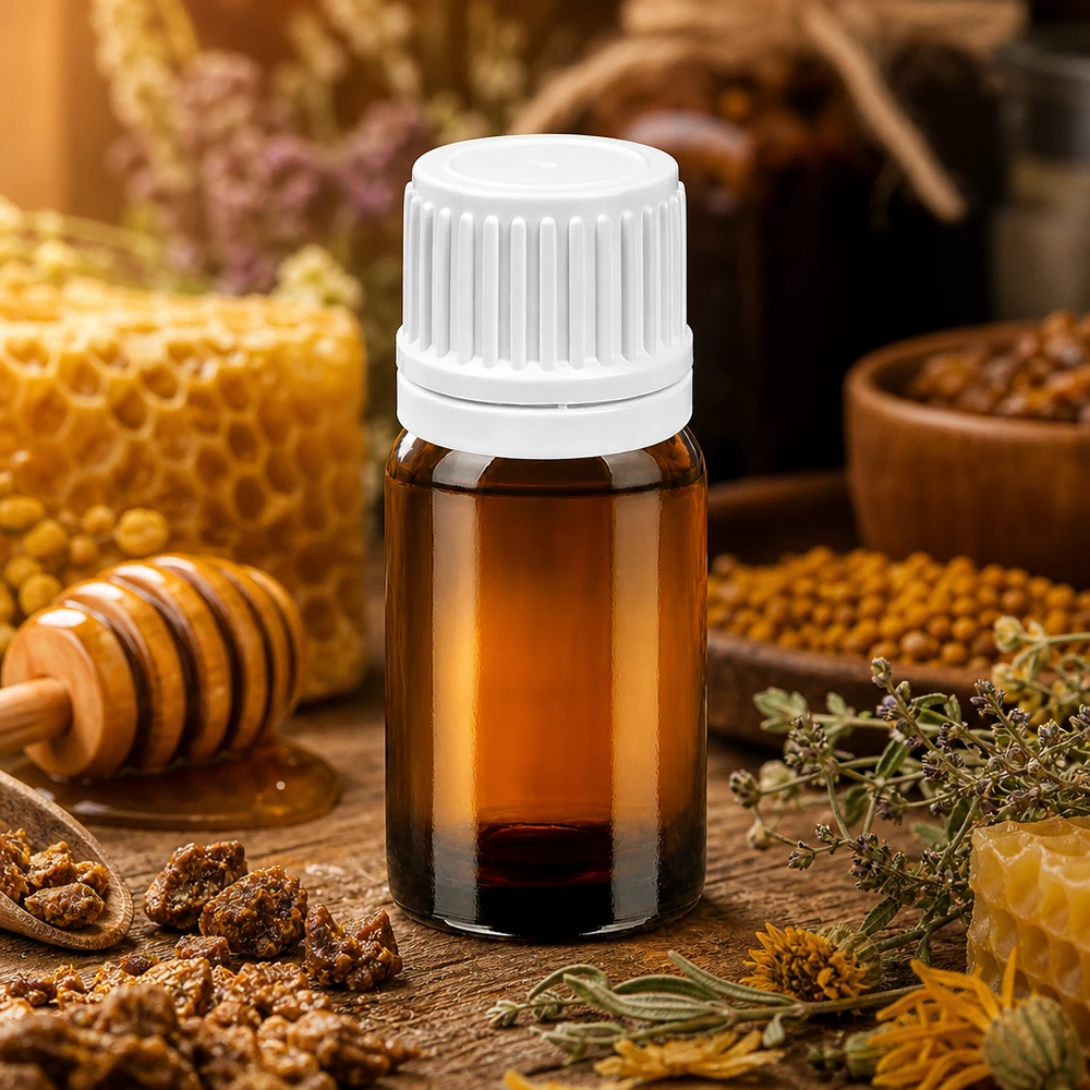 Botella 5ml tapón rosca 11mm blanco BrownLine UT18/5 Frasco de vidrio ámbar de 5 ml de alta calidad con protección contra la luz y tapón blanco para sustancias sensibles a los rayos UV