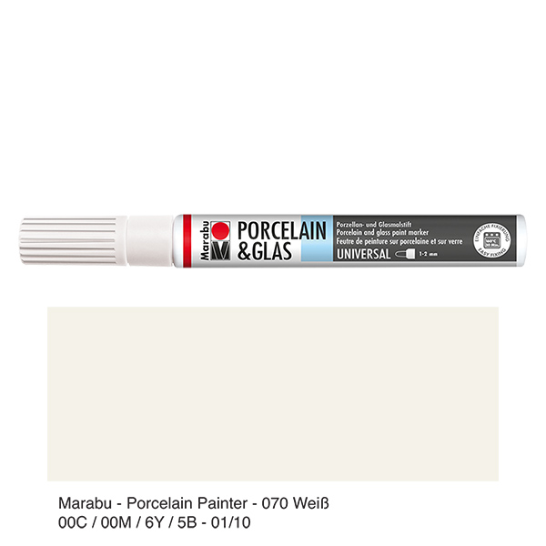 Crayon blanco 1-2mm para vidrio/porcelana Crayon blanco 1-2mm para vidrio/porcelana