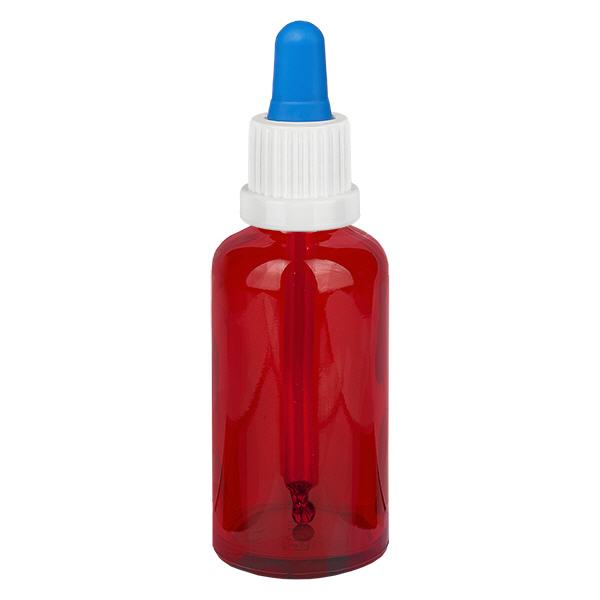 Frasco pipeta 50ml blanco/azul tapón inviolable RedLine UT18/50 Frasco pipeta 50ml blanco/azul tapón inviolable RedLine UT18/50