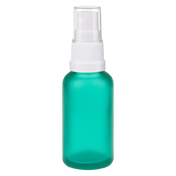 Frasco pulverizador 30ml blanco/transparente tapón estándar GreenLine UT18/30