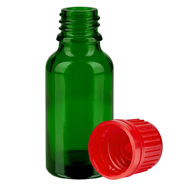 Botella 20ml tapón rosca 11mm rojo GreenLine UT18/20 Botella 20ml tapón rosca 11mm rojo GreenLine UT18/20
