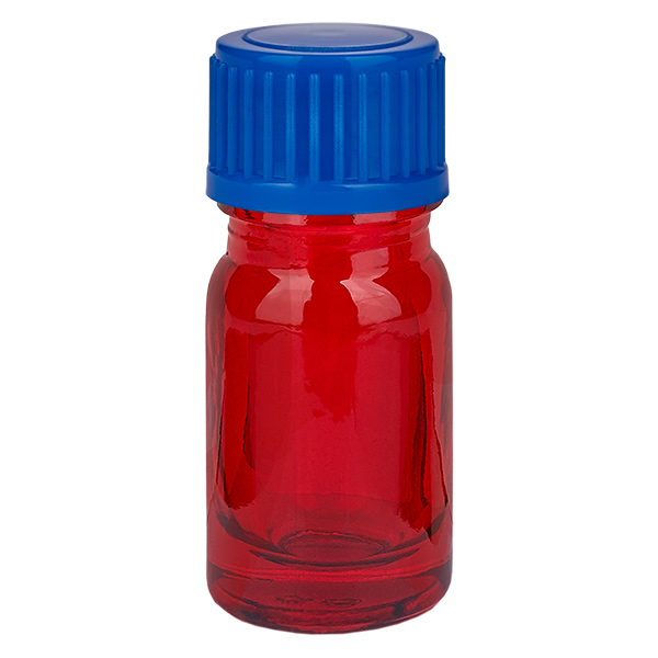Botella 5ml 11mm tapón rosca azul estándar RedLine UT18/5 Botella 5ml 11mm tapón rosca azul estándar RedLine UT18/5