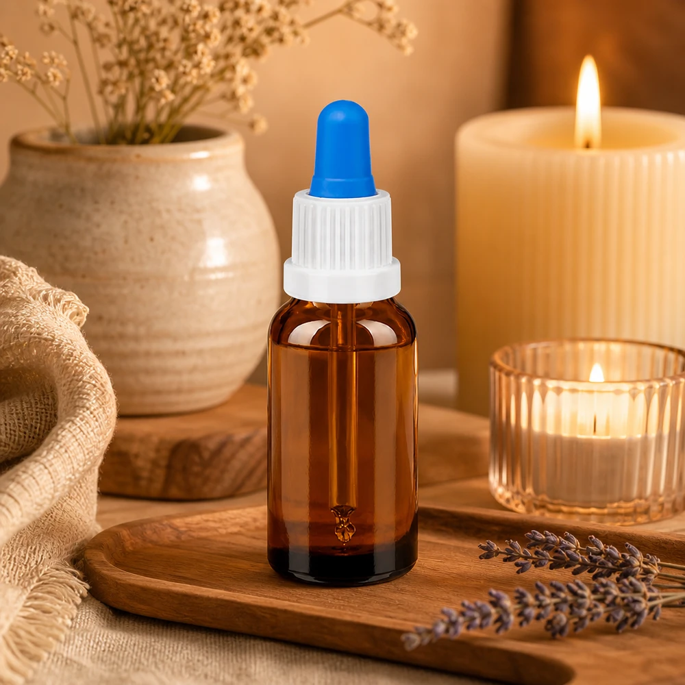 Pequeño frasco pipeta de 20 ml BrownLine perfecto para viajar y para llevar