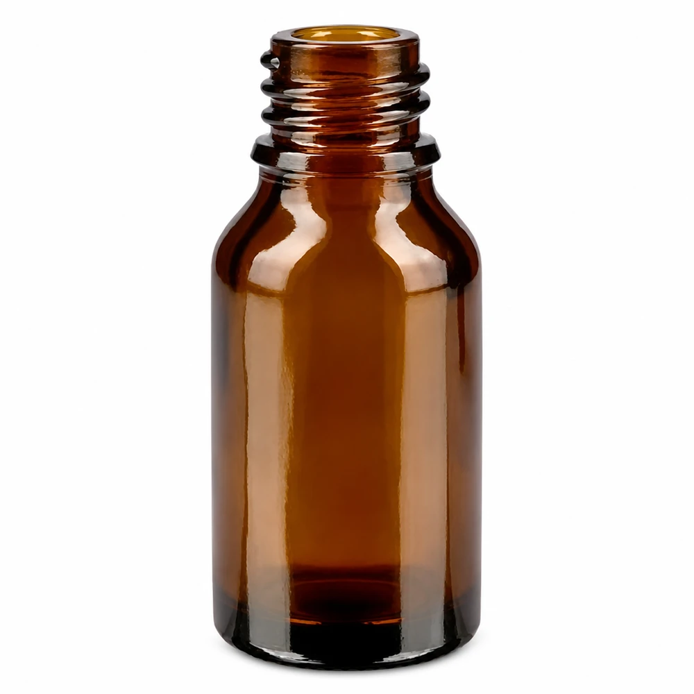 Frasco cuentagotas de 30ml 1mm negro cierre estándar BrownLine UT18/30 Frasco boticario pequeño de 30 ml de vidrio ámbar con rosca para una dosificación precisa