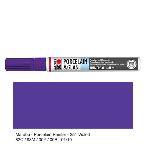 Lápiz de color violeta 1-2mm para vidrio/porcelana Lápiz de color violeta 1-2mm para vidrio/porcelana