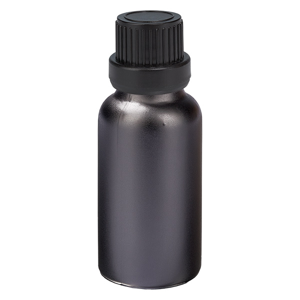 Botella 20ml 11mm tapón rosca negro inviolable BlackLine UT18/20 Botella 20ml 11mm tapón rosca negro inviolable BlackLine UT18/20