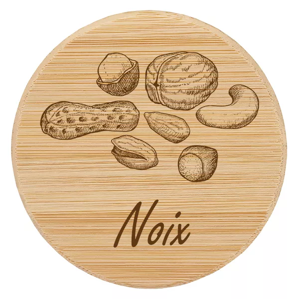 Couvercle en bois "Noix" pour WECK RR100 Couvercle en bois "Noix" pour WECK RR100