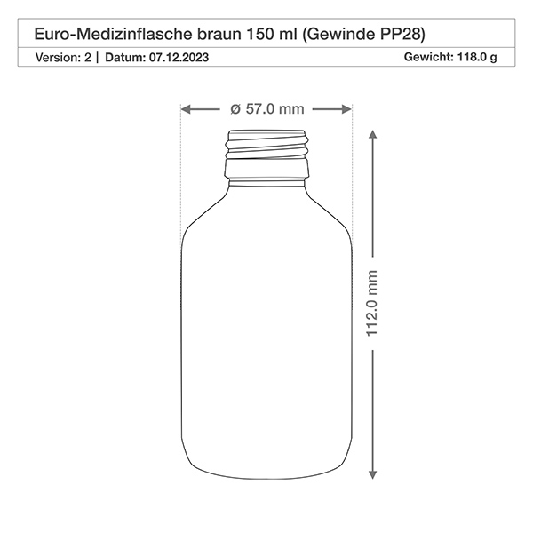 Frasco medicamento 150ml marrón, con bomba atomizadora blanca ApoGlas Frasco medicamento 150ml marrón, con bomba atomizadora blanca ApoGlas