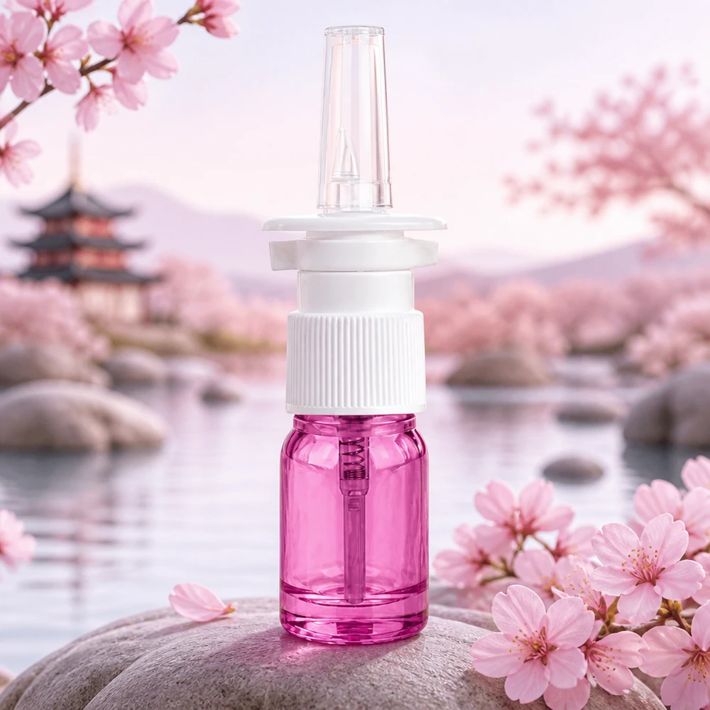 Pulverizador nasal PurpleLine de 5 ml con rosca estándar UT18/5 para una dosificación precisa de soluciones médicas