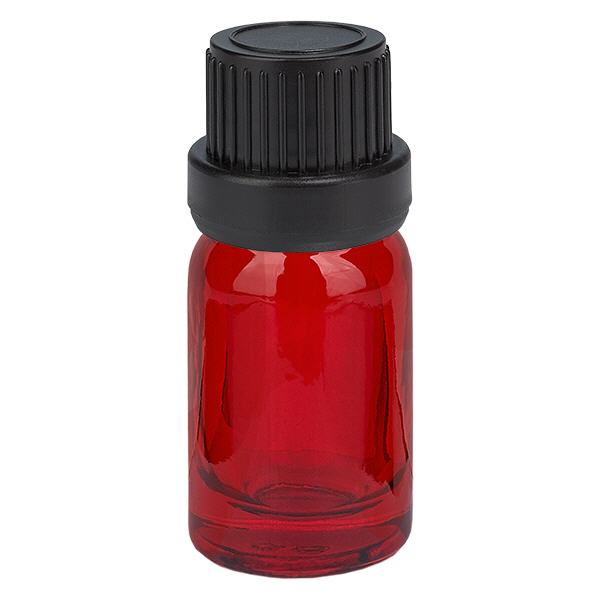 Botella 5ml tapón rosca 11mm negro con precinto RedLine UT18/5 Botella 5ml tapón rosca 11mm negro con precinto RedLine UT18/5