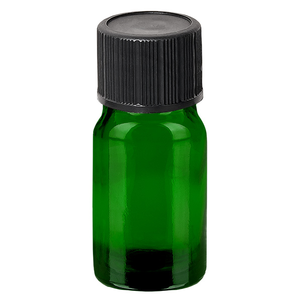 Frasco cuentagotas de 5ml 1mm negro tapón estándar GreenLine UT18/5 Frasco cuentagotas de 5ml 1mm negro tapón estándar GreenLine UT18/5
