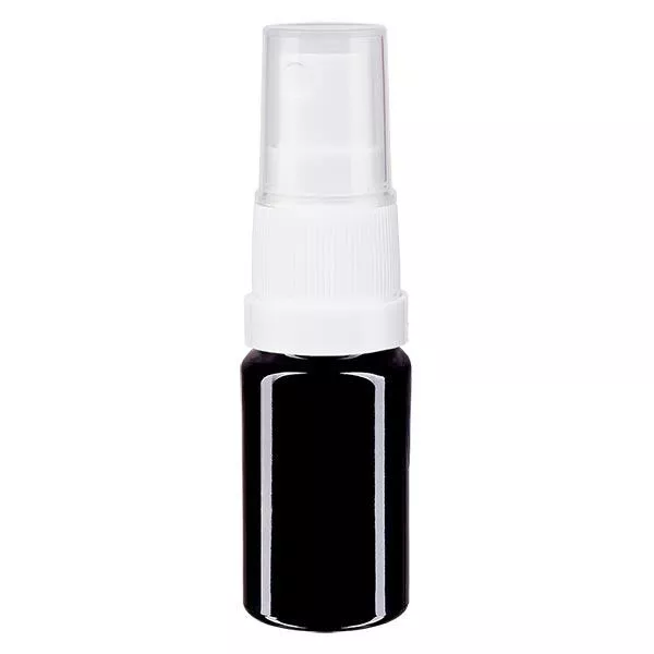 Botella de farmacia violeta 5ml atomizador blanco