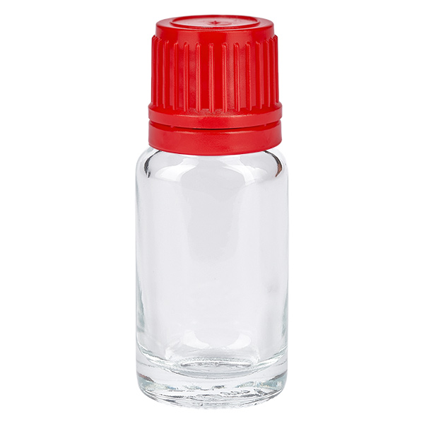Botella 10ml tapón rosca 11mm rojo ClearLine UT18/10 Botella 10ml tapón rosca 11mm rojo ClearLine UT18/10