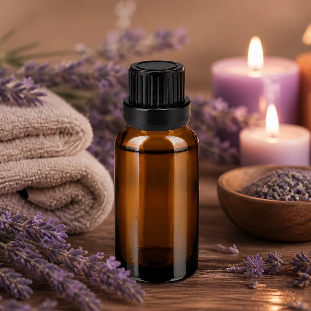 Frasco cuentagotas de 20 ml de alta calidad BrownLine, de vidrio ámbar con protección UV e inserto cuentagotas profesional