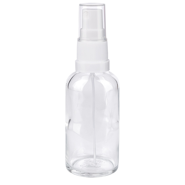 Frasco pulverizador 50ml blanco/transparente tapón estándar ClearLine UT18/50 Frasco pulverizador 50ml blanco/transparente tapón estándar ClearLine UT18/50