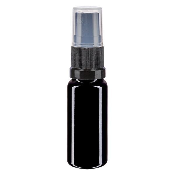 Botella de farmacia violeta 10ml pulverizador negro Botella de farmacia violeta 10ml pulverizador negro