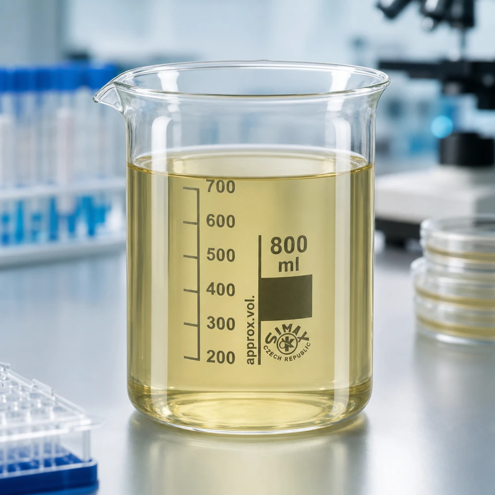 Vaso de laboratorio profesional de 800 ml de vidrio de borosilicato resistente a productos químicos para aplicaciones científicas