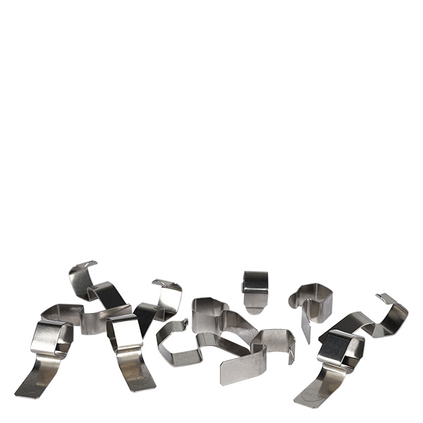 Pinzas originales WECK (paquete(s) de 12) Pinzas para conservas WECK de acero inoxidable distribuidas individualmente 12 pinzas con resorte para tarros de conservas Accesorios originales