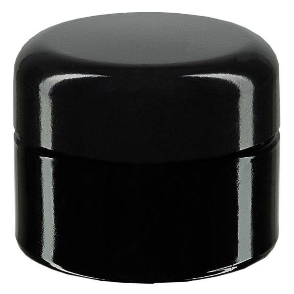 Tarro de cristal violeta 30ml, con tapa negra Tarro de cristal violeta 30ml, con tapa negra