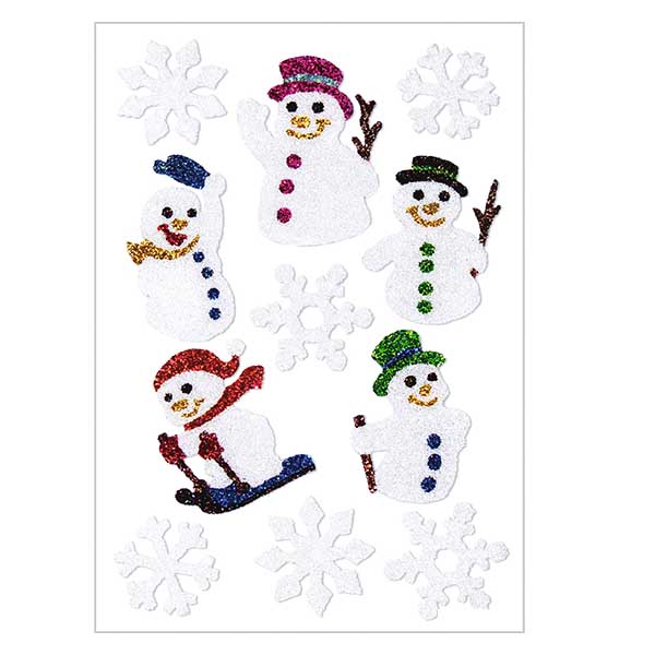 Pegatinas "Muñecos de nieve" (11 pegatinas con purpurina) Pegatinas "Muñecos de nieve" (11 pegatinas con purpurina)