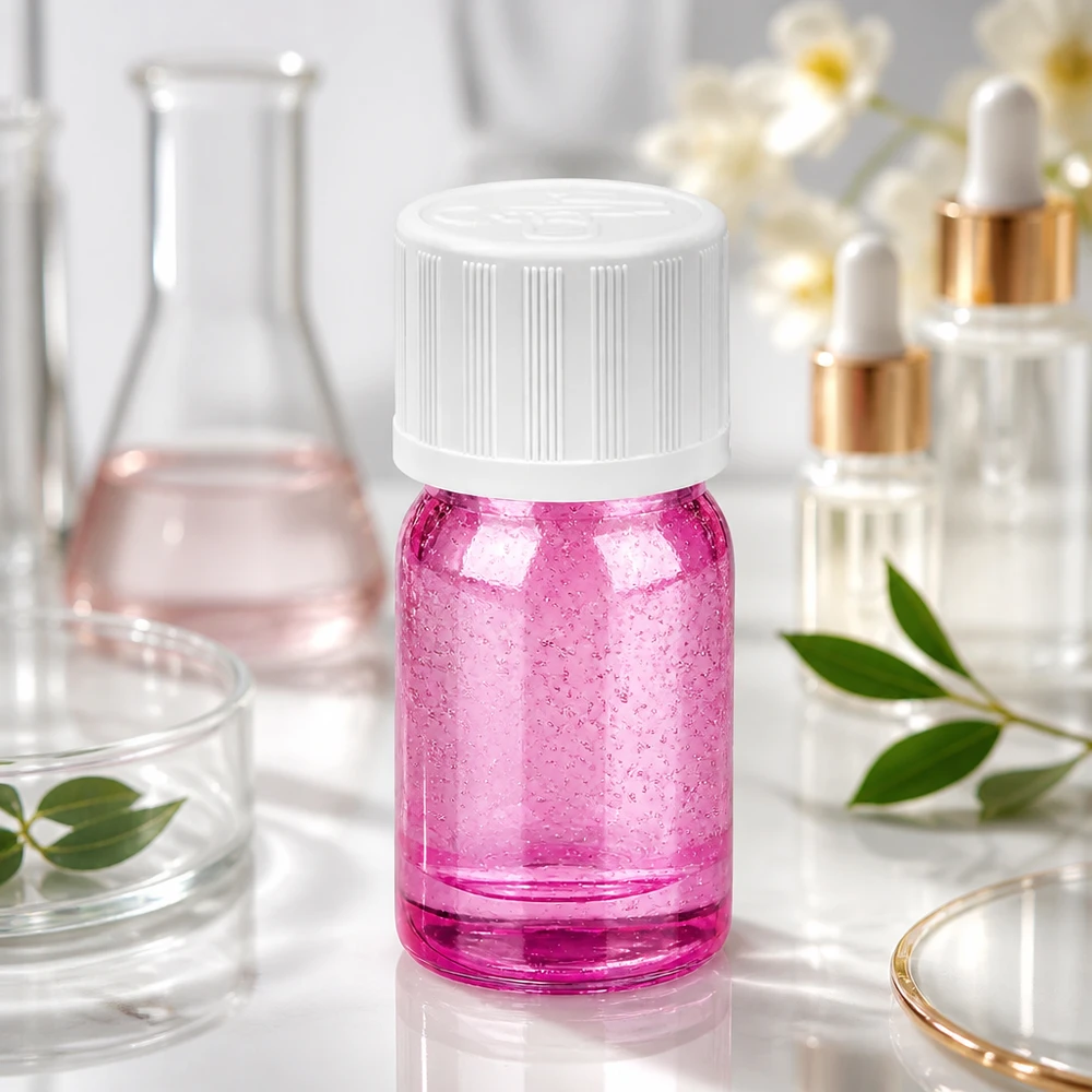 Frasco cuentagotas de 5ml 1,2mm blanco estándar a prueba de niños PurpleLine. UT18/5 Frasco cuentagotas transparente de 5 ml con tapón de rosca blanco UT18/5 para laboratorio y uso cosmético