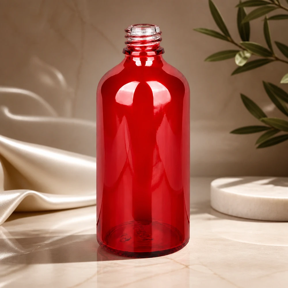 Botella de farmacia de 100ml RedLine UT18/100 UNiTWIST Frasco de farmacia RedLine de 100 ml de alta calidad fabricado en vidrio resistente para el almacenamiento seguro de líquidos