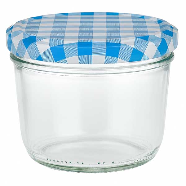 Vasos 230ml + tapa BasicSeal azul/blanco UNiTWIST