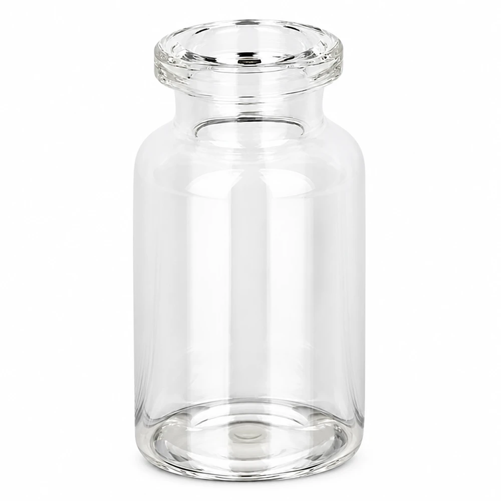 Frasco de inyección de vidrio transparente 10ml Transparente 10ml Glasvial Injektionsflasche mit Crimphals für Impfstoffe und Medikamente