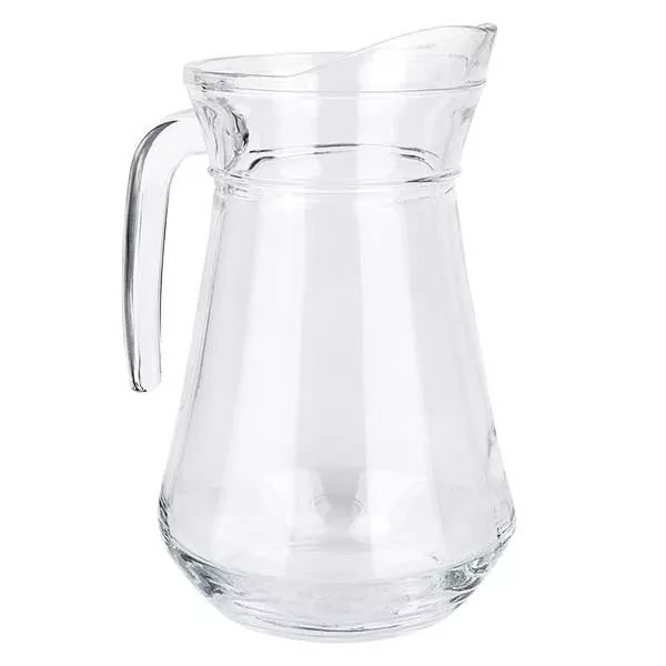 Jarra de vidrio Francia 1,0 litro. Vidrio templado transparente Jarra de vidrio Francia 1,0 litro. Vidrio templado transparente