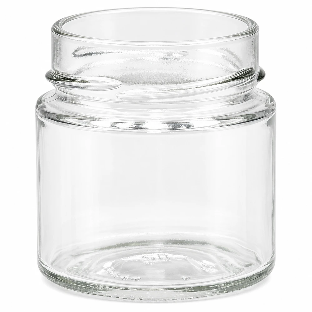 Tarro de cristal redondo de 135ml sin tapa (TO58deep) UNiTWIST UNiTWIST Runda135 tarro redondo 135ml Tarro TO58deep transparente con tapón de rosca para conservas
