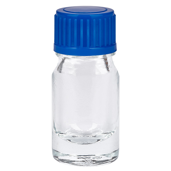 Frasco 5ml tapón rosca 11mm azul estándar ClearLine UT18/5 Frasco 5ml tapón rosca 11mm azul estándar ClearLine UT18/5