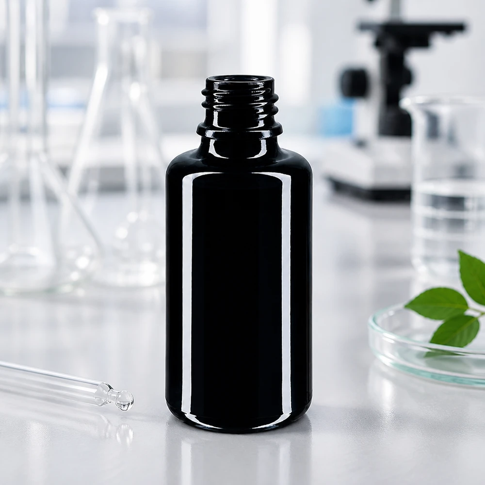 Frasco cuentagotas Orion 30ml de vidrio violeta Miron de alta calidad con pipeta para una dosificación precisa