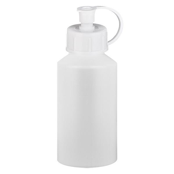 Botella de farmacia HDPE 50ml blanca con tapón pulverizador