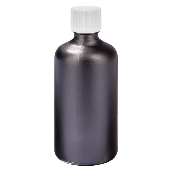 Botella 100ml 11mm tapón rosca blanco estándar inviolable BlackLine UT18/100 Botella 100ml 11mm tapón rosca blanco estándar inviolable BlackLine UT18/100