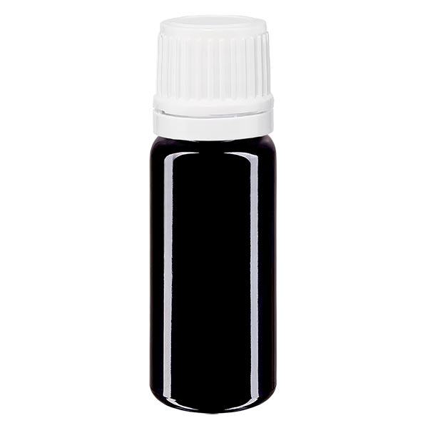 Botella de farmacia violeta 10ml tapón cuentagotas 1,2mm blanco cierre inviolable Botella de farmacia violeta 10ml tapón cuentagotas 1,2mm blanco cierre inviolable