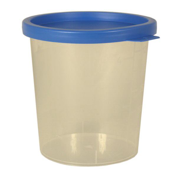 Vaso de orina natural 125ml con tapa a presión azul Vaso de orina natural 125ml con tapa a presión azul