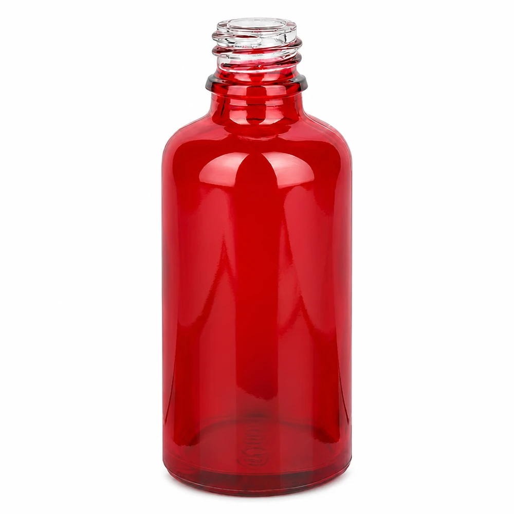 Botella de farmacia de 50ml RedLine UT18/50 UNiTWIST Frasco de farmacia de 50 ml RedLine UT18/50 UNiTWIST de vidrio rojo de alta calidad para aplicaciones farmacéuticas