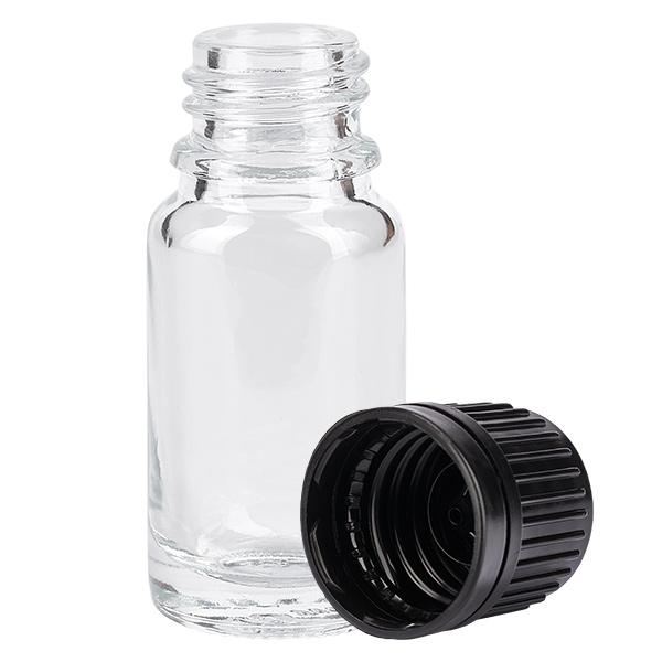 Botella 10ml tapón rosca 11mm negro ClearLine UT18/10 Botella 10ml tapón rosca 11mm negro ClearLine UT18/10