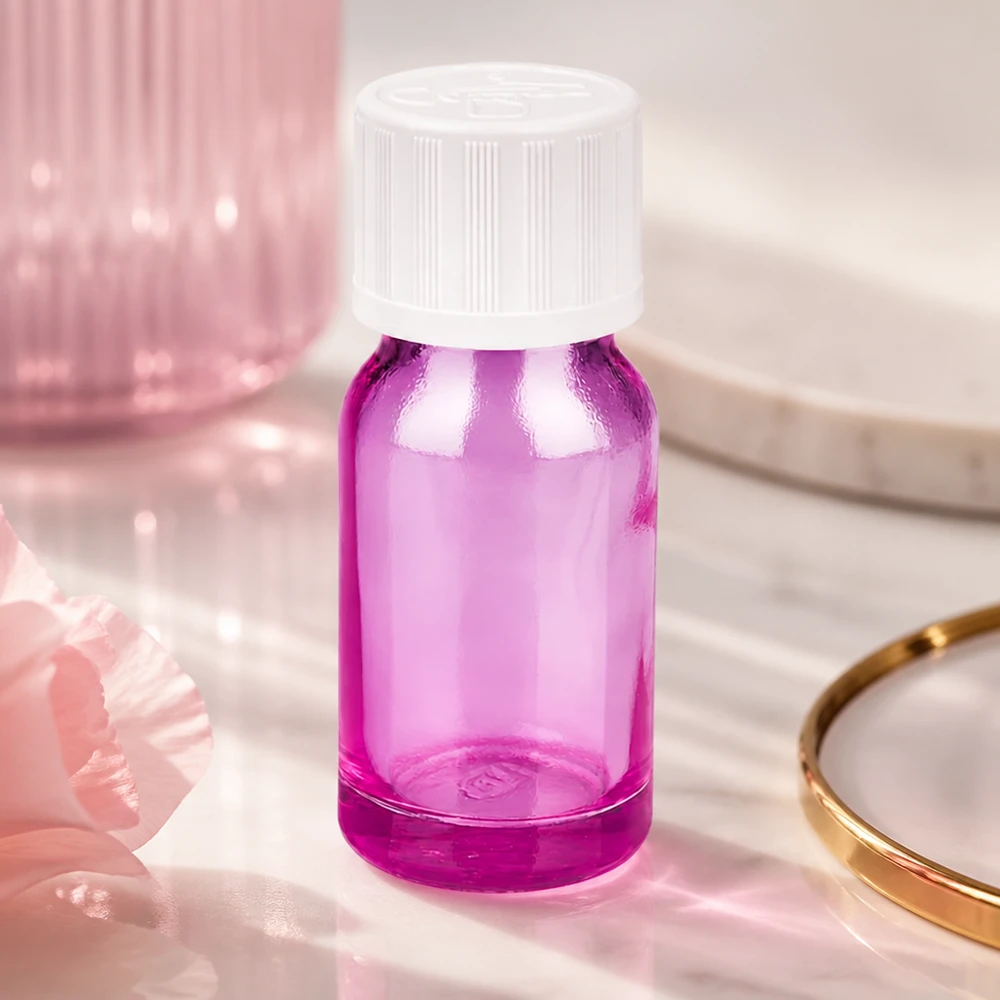 Frasco cuentagotas de 10ml 1,2mm blanco originalidad a prueba de niños PurpleLine.UT18/10 Frasco cuentagotas de 10 ml de plástico de alta calidad en color morado para el almacenamiento seguro de líquidos