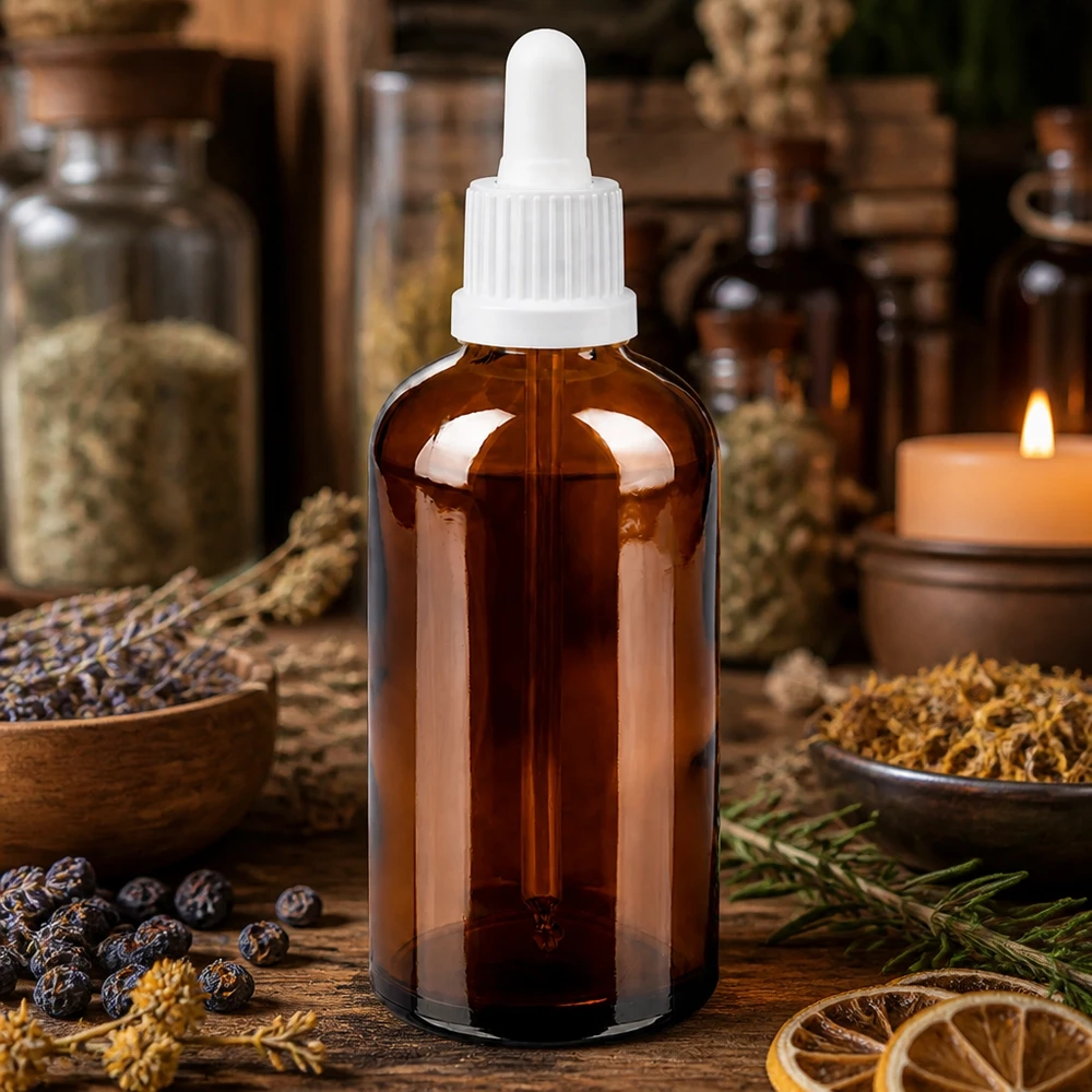 Frasco pipeta de 100 ml con rosca UT18 ideal para farmacias y laboratorios