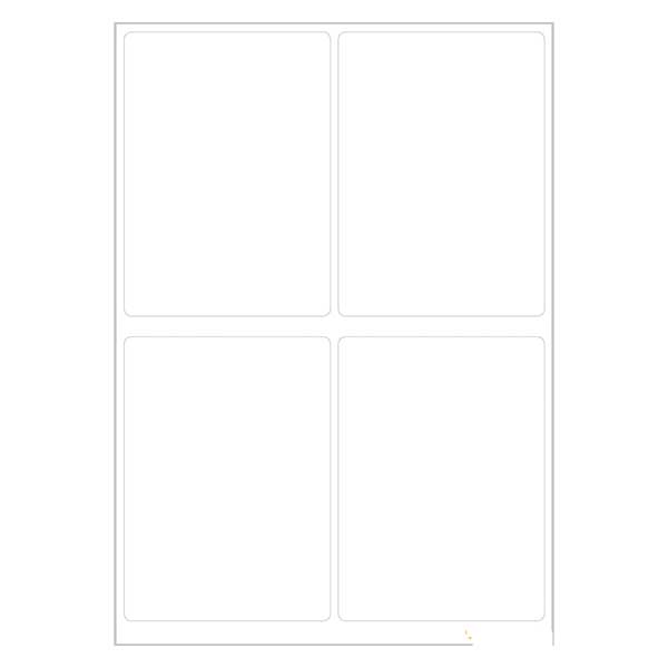 Etiquetas universales blancas (24 pegatinas) 40x55mm